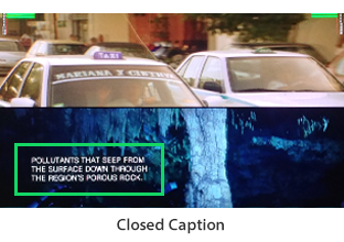 Closed caption